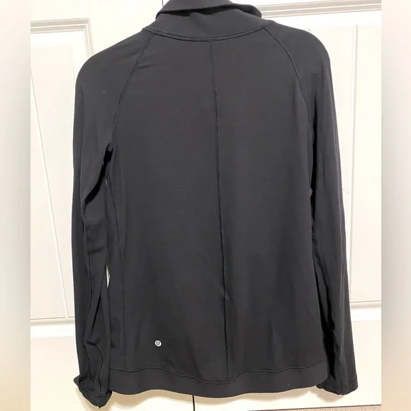 Lululemon Belle Wrap Cardigan Black Pockets Size 6 - Picture 5 of 5